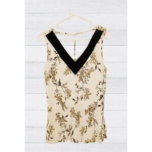 Maurice's Women’s V Neck Tank White Size Medium